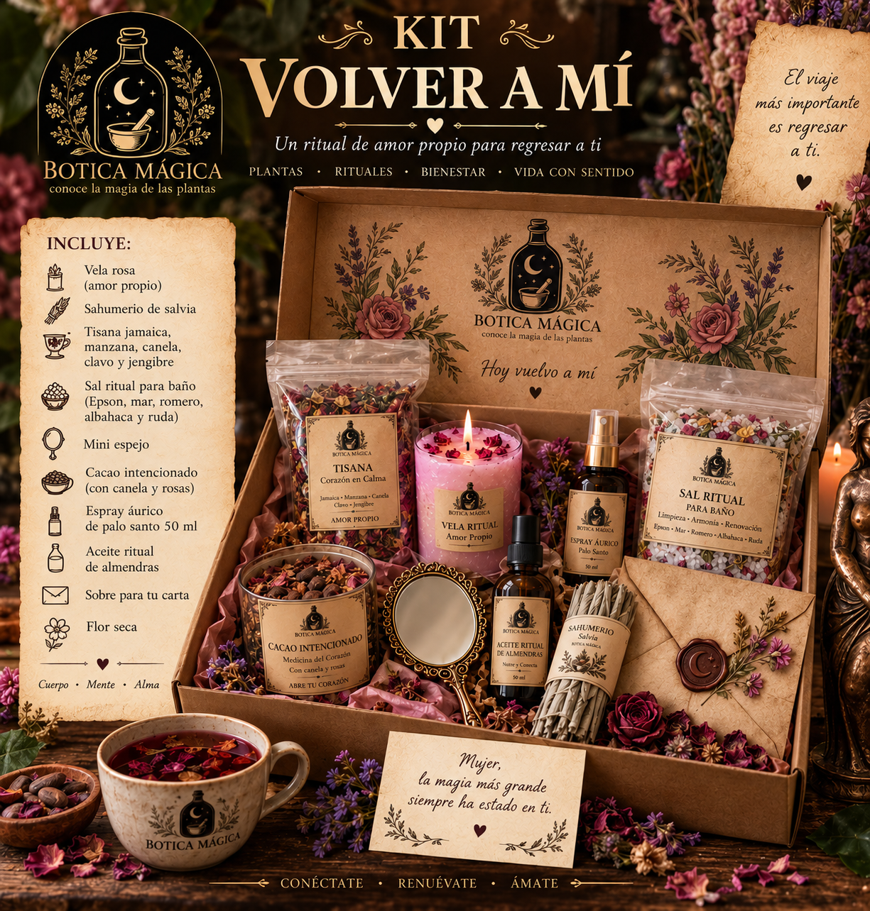 Kit Ceremonial Volver a Mí | Botica Mágica